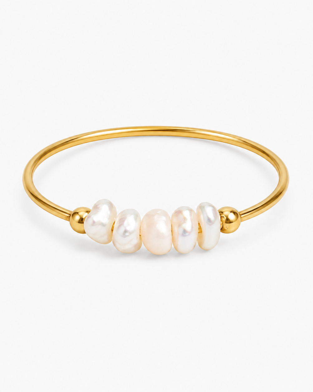 Additional view of Mini Baroque Pearl Ring by AURAM with naturally irregular pearl detail