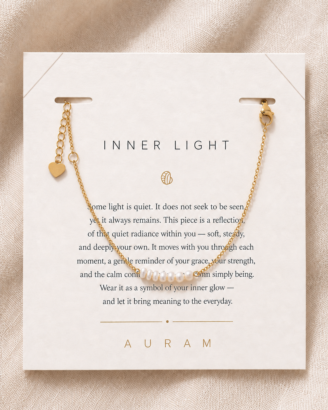 A Thread of Light Pearl Bracelet by AURAM with delicate freshwater pearl styling