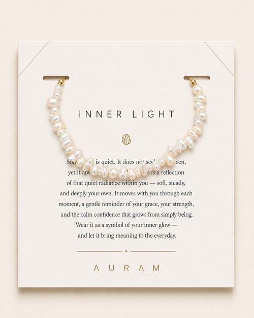 A Quiet Tide Pearl Bracelet by AURAM with naturally irregular pearl shapes