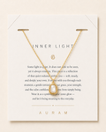 Sunlit Tide Mother-of-Pearl Pendant Necklace by AURAM with luminous shell-inspired pendant