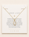 Leaf Glow Mother-of-Pearl Pendant Necklace by AURAM with leaf-inspired shell pendant