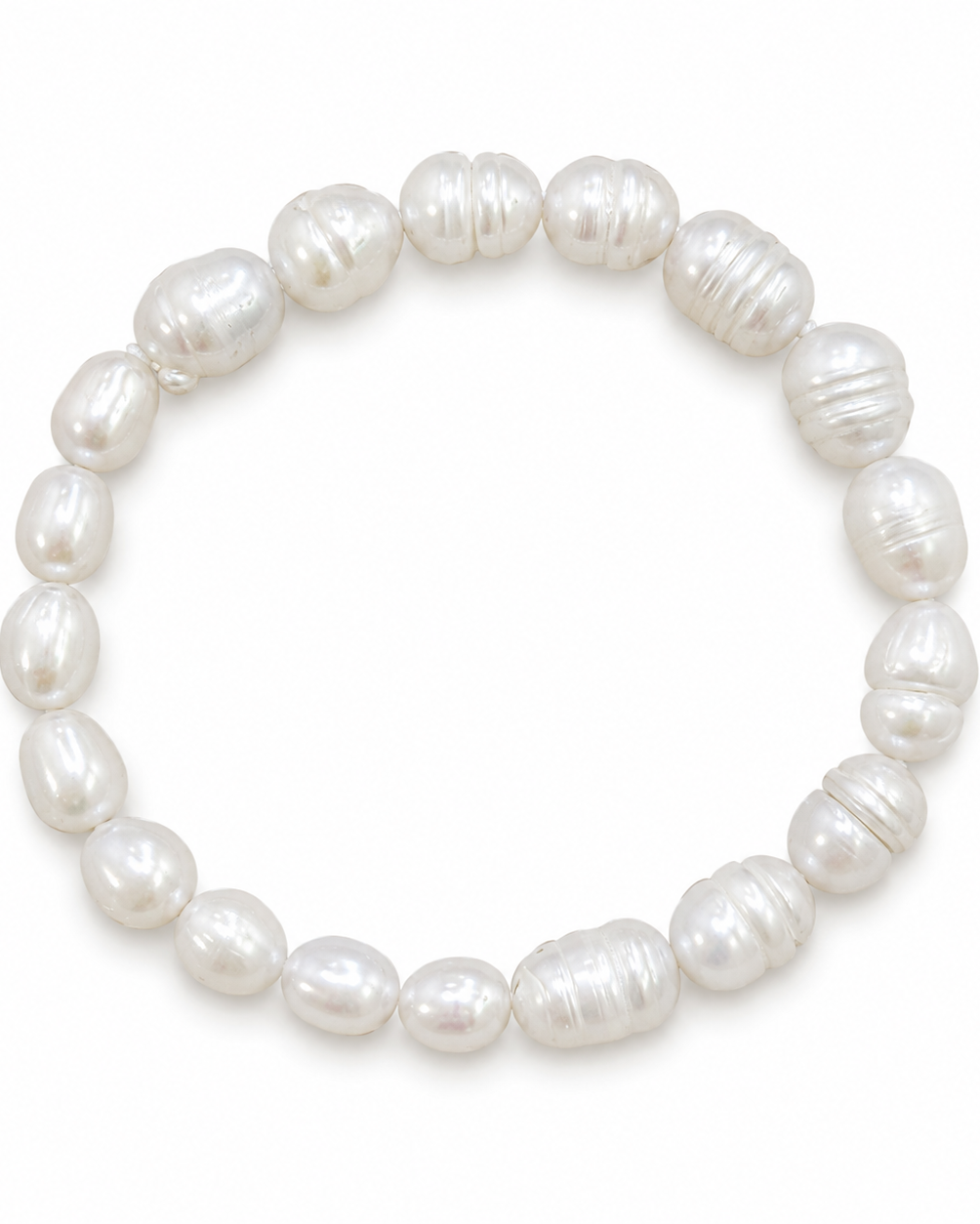 Additional view of Lucky Pearl Bracelet by AURAM with naturally irregular freshwater pearls