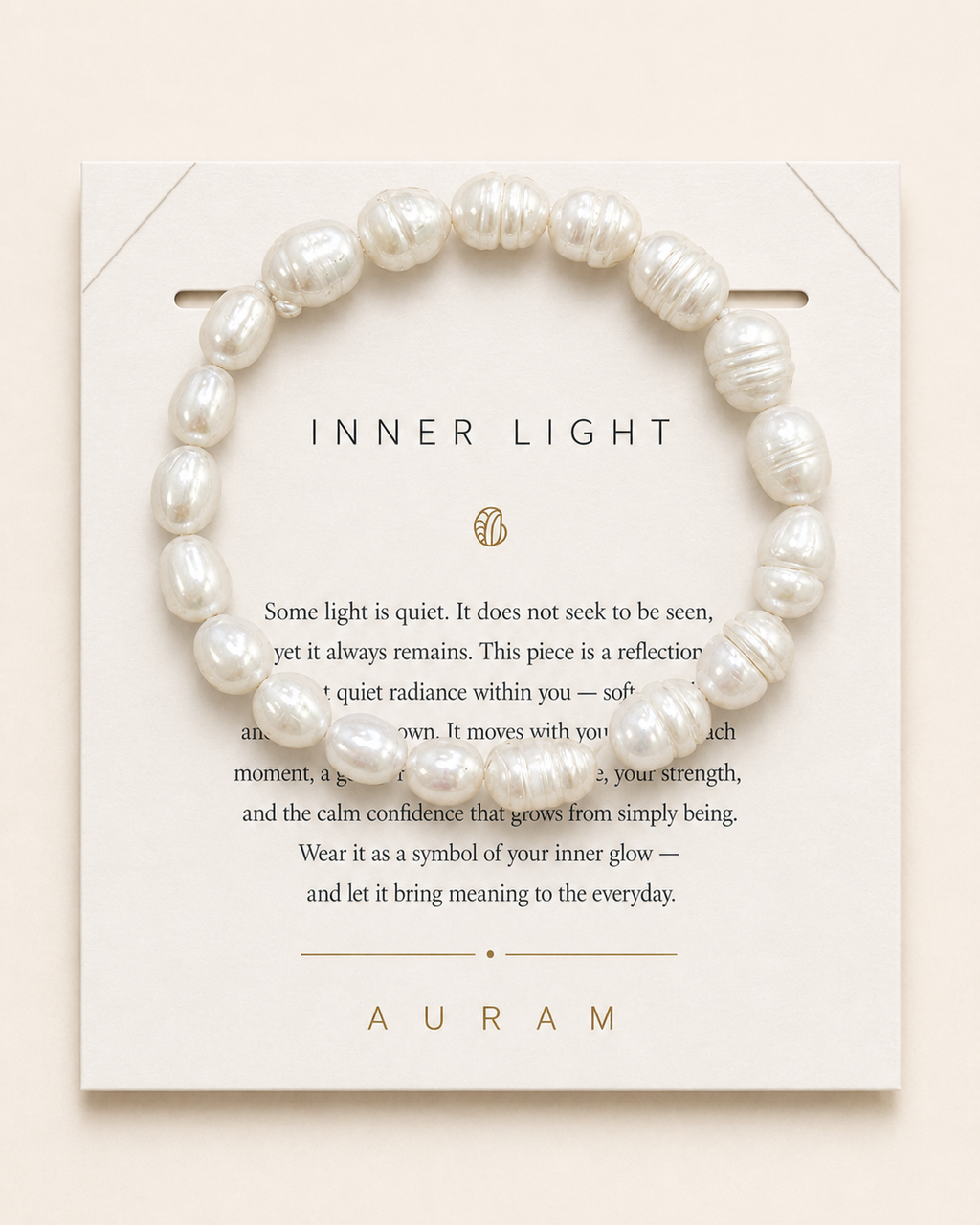 Lucky Pearl Bracelet by AURAM with naturally irregular freshwater pearls
