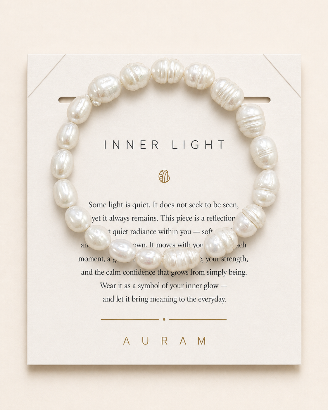 Lucky Pearl Bracelet by AURAM with naturally irregular freshwater pearls