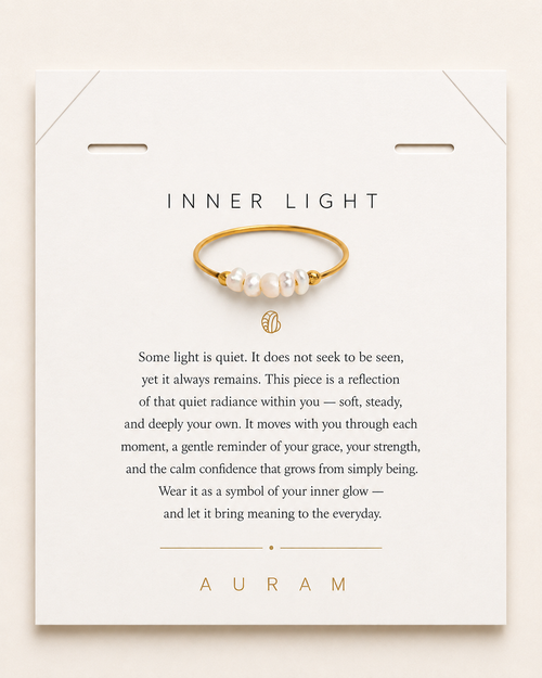 Mini Baroque Pearl Ring by AURAM with naturally irregular pearl detail