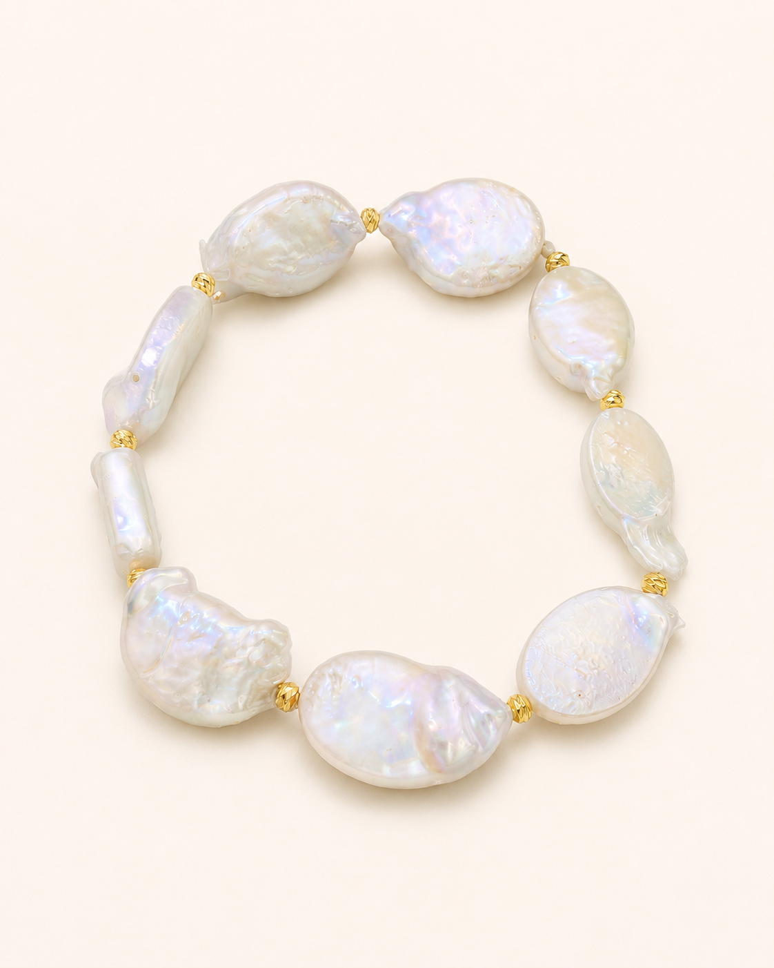 Baroque Pearl Charm Bracelet